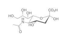 Acid N-acetilneuraminic, min. 98 %, pentru biochimie, 100 mg, sticlă