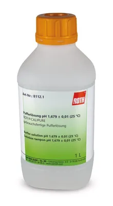 Soluție tampon pH 1,679 ±0,01 (25 °C), ROTI®Calipure gata de utilizare, 1 l, plastic