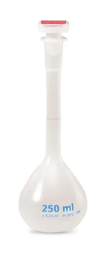 Baloane cotate cu dop, clasa B, PP, cu șlif standard din PP, 50 ml