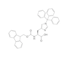 Fmoc-L-Histidină-(Tritil), PEPTIPURE®, min. 97 %, pentru biochimie, 5 g, sticlă