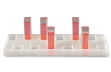 ROTILABO®-cuvette stativ, PE, pentru 12 cuvete, L 170 x W 50 x H 15 mm, 5 unit(s)