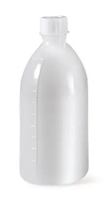 Flacoane cu gât îngust, LDPE, gradate, 1000 ml, 4 bucăți