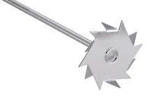 Paletă de agitare, agitator dizolvant, Ø agitator 80 mm, lungime ax 350 mm