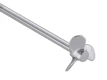Paletă de agitare, elice, cu 3 palete, Ø agitator 45 mm, lungime ax 350 mm