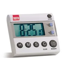Rotilabo®-signal-timer cu ceas, 2 canale independente, H65xW75xD15 mm