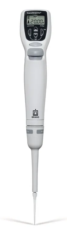 Pipetă microlitrică Transferpette® electronică, de la BRAND, cu alimentator, 2 - 20 µl