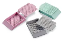 Casete de încorporare, pentru biopsii, polimer special, roz, 500 bucăți