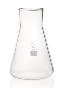 Balon Erlenmeyer cu gât larg, DURAN®, fără scală, 10000 ml, 1 bucată
