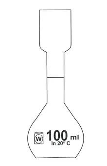 Balon Kohlrausch, clasa A, 100 ml, 1 buc.