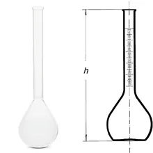 Rotilabo®-flask, 250 + 25 ml, cu gât gradat, sticlă borosilicată, 1 bucată(ți)
