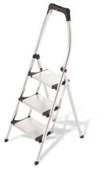 Scară pliantă, 3 trepte, capacitate 150 kg, 550 x 1540 mm, 1 bucată