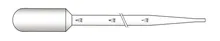 Pipete Pasteur de unică folosință, gradate, LDPE, sterile, 20 buc./pachet, L217mm,6.2ml
