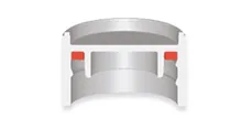 Capace cu filet, PP, cu garnitură de silicon, maro, vrac, 1000 bucăți