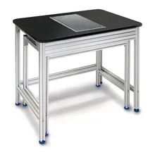 Masă de balanță, suport din aluminiu cu placă de marmură, suprafață de lucru l 267 x A 405 mm