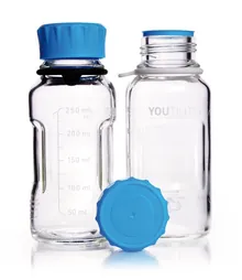 Sticle de laborator DURAN® YOUTILITY, sticlă transparentă, 250 ml, GL 45, 4 bucăți
