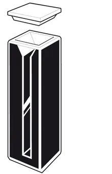 Cuvă de sticlă ROTILABO®-precision, neagră, 1.4 ml, tip semi-micro, 1 bucată