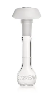 Balon cotat DURAN®-volumetric, clasa B, 5 ml, gradație albă, 2 bucăți
