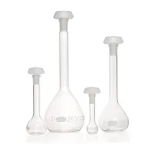Balon cotat DURAN®-volumetric, clasa B, 200 ml, gradație albă, 2 bucăți