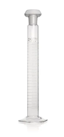 Cilindru gradat DURAN®-mixing 100 ml, cl. A, gradat albastru, subdiviziuni 1 ml, 2 bucăți