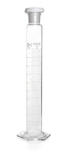 Cilindru gradat DURAN®-mixing 1000 ml, cl. A, gradat albastru, subdiviziuni 10 ml