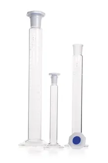 Cilindru gradat DURAN®-mixing 10 ml, cl. B, gradat alb, subdiviziuni 0.2 ml