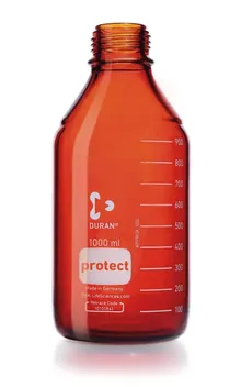 Sticlă cu filet, DURAN® Protect, maro, 1000 ml, 10 bucăți