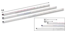 Term. precizie cu tijă dreaptă, umplutură albastră, L 675 mm, -20 - +150°C, 1 bucată(bucăți)