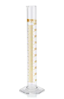 Cilindri gradați Cl. B, gradații ambrate, înalți DURAN®,, subdiviziuni 20.0 ml