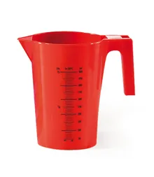 Pahar gradat din PP, 500 ml, roșu, 1 bucată