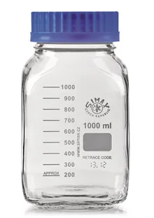 Flacoane de laborator Rotilabo®-square, sticlă clară, 2000 ml, sticlă borosilicată, GL80