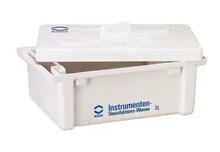 Cuva de dezinfecție, din PVC, 3l, capac alb cu fantă, L300xW200xH110