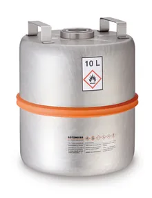 Recipient de colectare de siguranță fără, indicator de nivel, oțel inoxidabil, 10 l