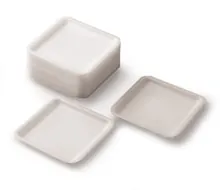 Tăvițe de cântărire, plate, din PS, L 89 x l 89 x H 6 mm, 500 bucată(ți)