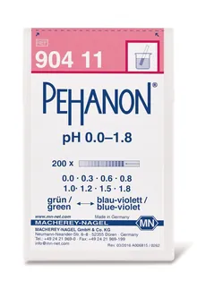 Hârtii indicatoare PEHANON®, cu scară pH imprimată, pH 0-1.8, 200 bucăți