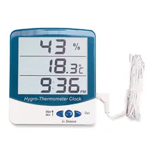 Termohigrometru cu afișaj jumbo, afișaj mare, 20 - 99 % RH, 1 bucată