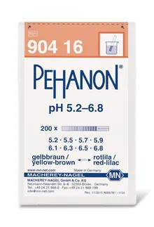 Hârtii indicatoare PEHANON®, cu scară pH imprimată, pH 5.2-6.8, 200 bucăți