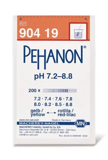 Hârtii indicatoare PEHANON®, cu scară pH imprimată, pH 7.2-8.8, 200 bucăți