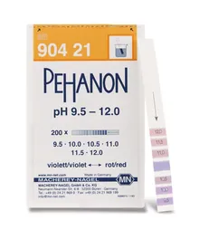 Hârtii indicatoare PEHANON®, cu scară pH imprimată, pH 9.5-12.0, 200 bucăți