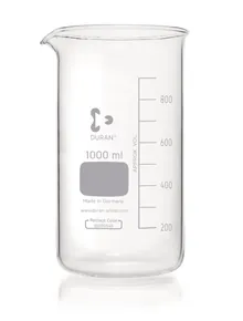 Pahar Berzelius, formă înaltă, DURAN®, cu gradații și cioc, 1000 ml, 1 buc.