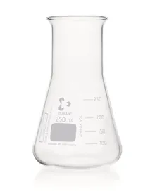 Baloane Erlenmeyer cu gât larg, scală DURAN®,, 250 ml, DIN 24450, 10 bucăți