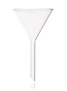 Pâlnie, cu tijă scurtă, DURAN®, Ø exterior margine 80 mm, L tijă 80 mm, 10 bucăți