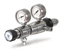 Regulator de presiune gaz, două trepte, alamă, 0.1 - 3 bar, azot, 1 bucată