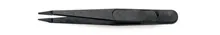 Pensetă din plastic, vârfuri fine, Delrin, negru, lățime 1,0 mm, L 11 cm, 3 bucăți