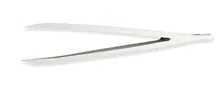 Pensetă din plastic, vârfuri netede, alb, lungime 112 mm, 1 bucată
