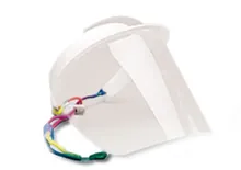 Vizieră de protecție Polysoft, PC, alb, ultra-ușoară, 1 bucată