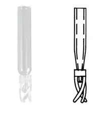 Rotilabo®-inserts 100 µl, sticlă borosilicată, pentru fiole de probă 2 ml, 100 buc.