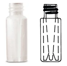 Fiole Rotilabo®-sample 0.1 ml, PP, fund plat și filet, 200 buc.