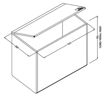 Sekuroka® recipient de deșeuri cu protecție la radiații, Beta, 53 l, 1 bucată