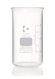 Pahar Berzelius fără cioc, 400 ml, Ø 70 x H 130 mm, 10 buc.