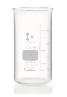 Pahar Berzelius fără cioc, 1000 ml, Ø 95 x H 180 mm, 10 buc.